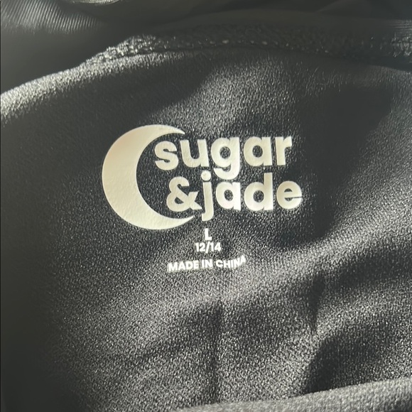 Black Ruffled Tankini Set - Picture 2 of 5